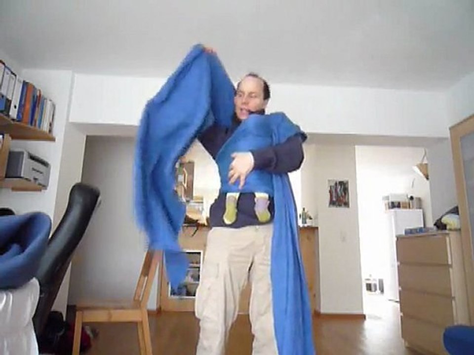 portage ventral en écharpe porte-bébé (à partir de quelques jours)