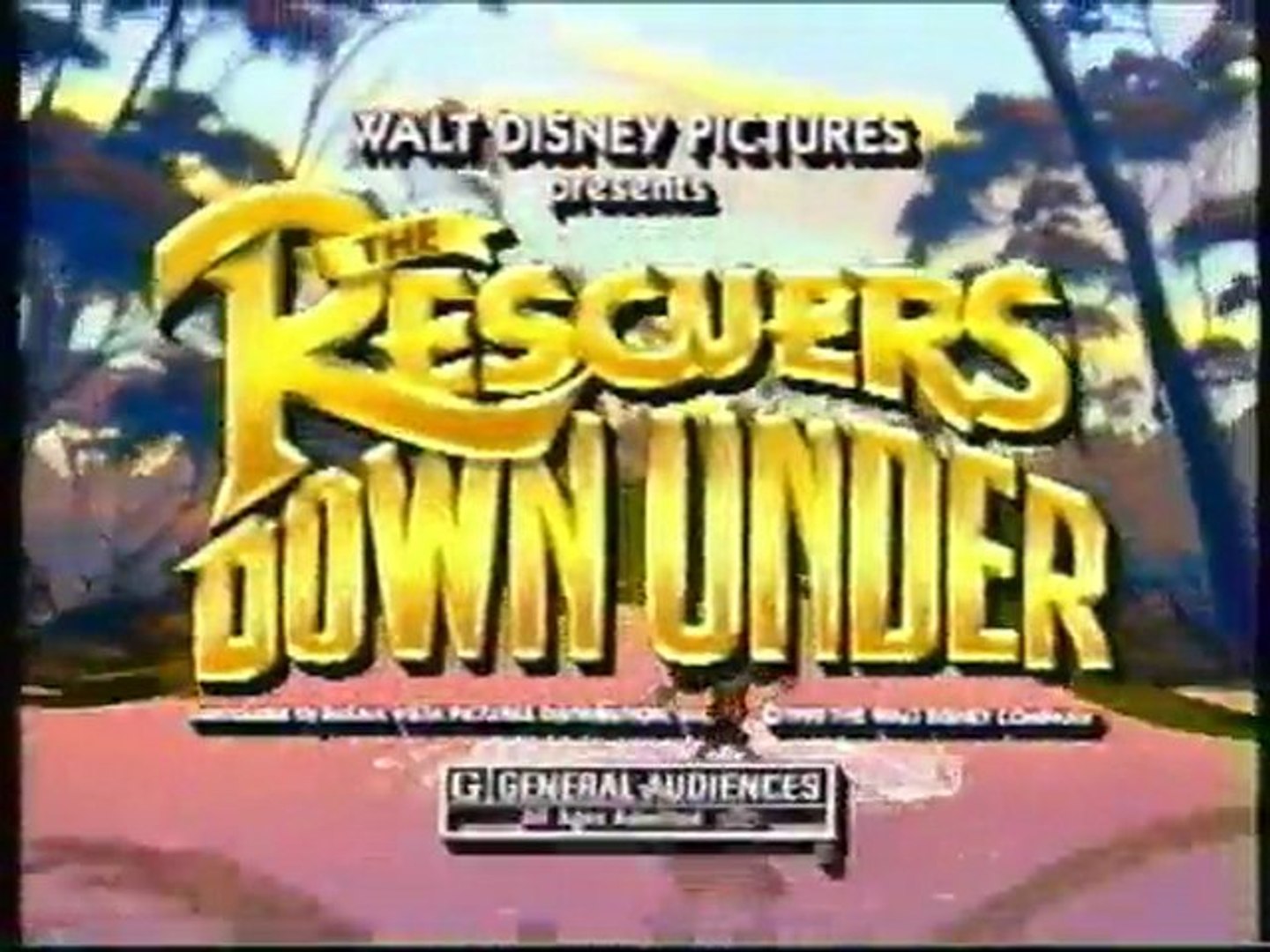 The Rescuers Down Under 1991 Vhs