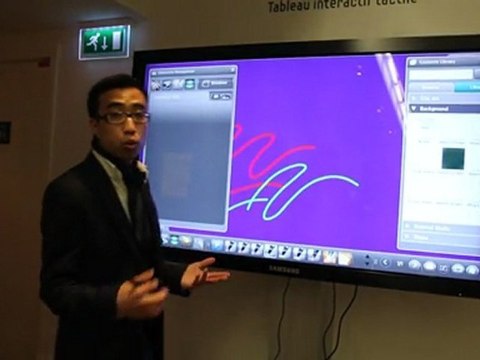 Présentation du Samsung SyncMaster 650TS - Le Tableau interactif multimédia