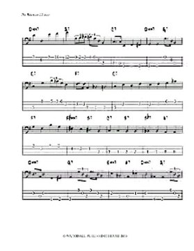 Bass Guitar lesson - Walking Bass line - jazz bass tab lesson