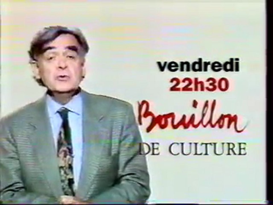 Bande Annonce De L'emission Bouillon De Culture Septembre 1995 France 2
