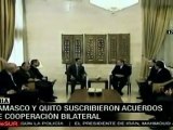 Siria y Ecuador fortalecen relaciones comerciales