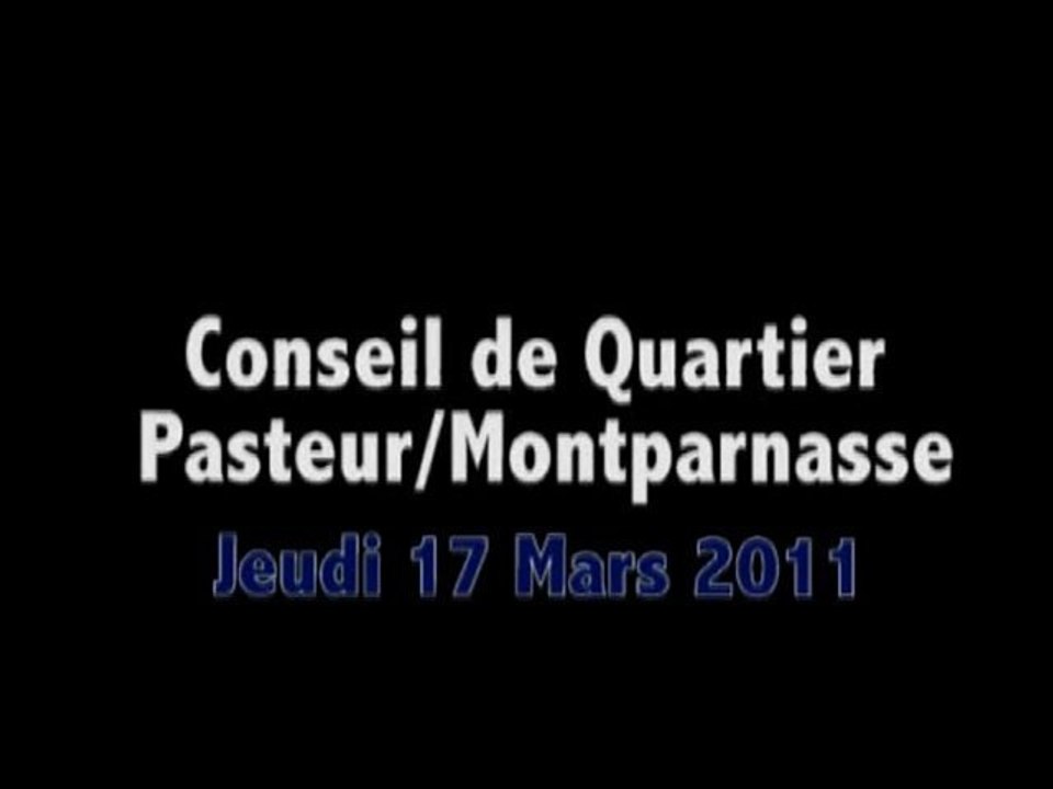 Conseil de quartier Pasteur/Convention du 17/03/11