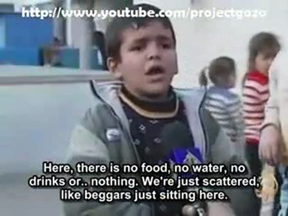 Young Palestinian Boy Describes Life In Gaza