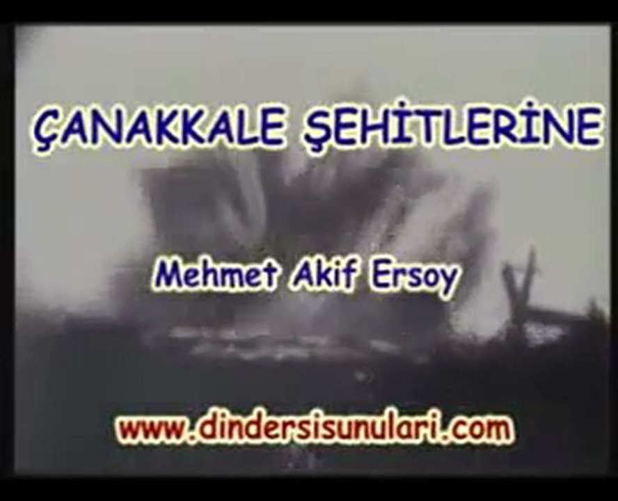 Çanakkale Şehitlerine..
