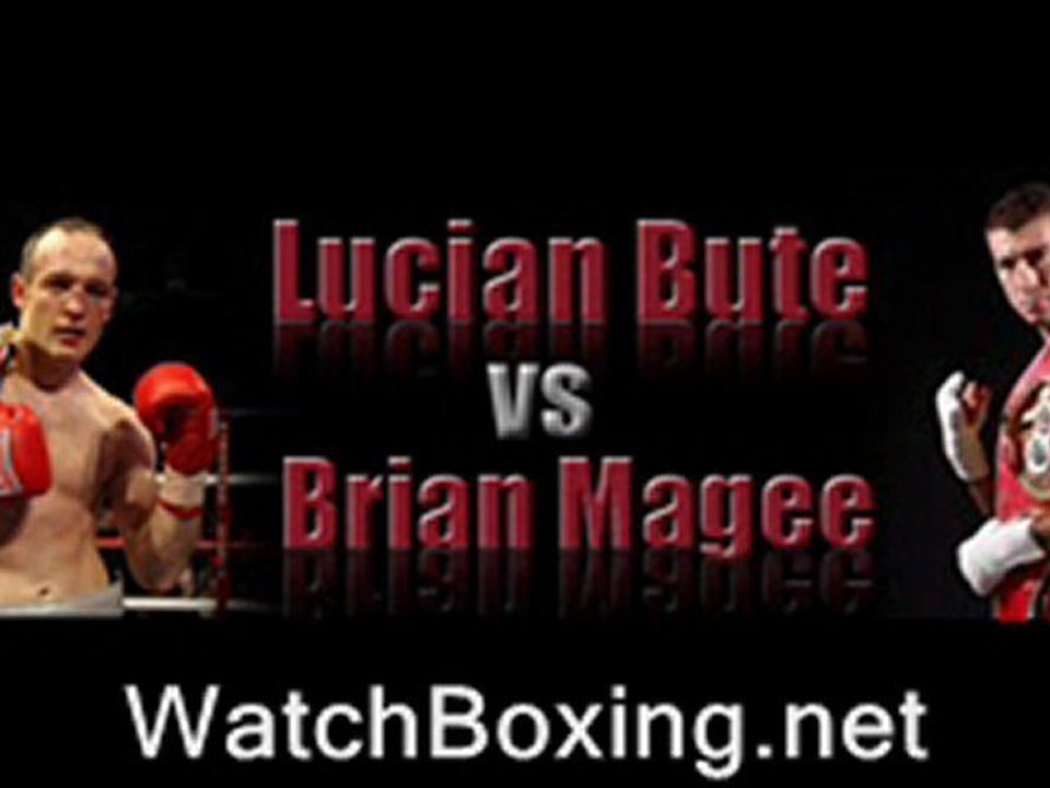 watch Lucian Bute vs Brian Magee boxing live stream