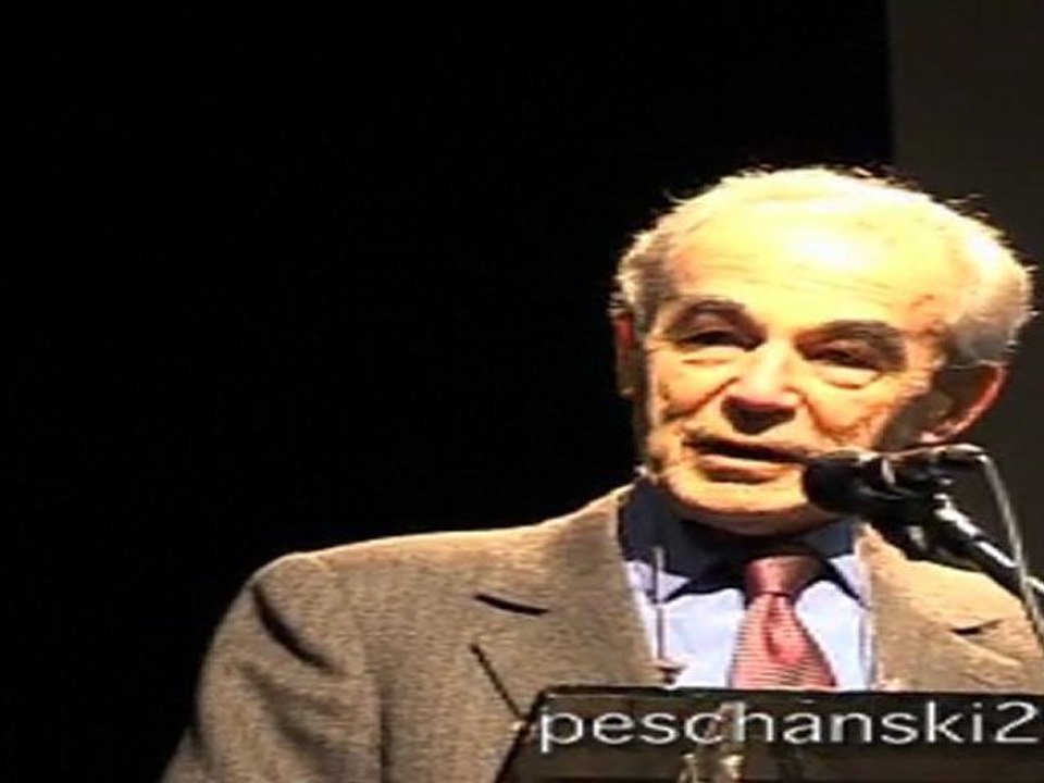 Robert Badinter soutient Denis Peschanski (élections cantonales du 92)