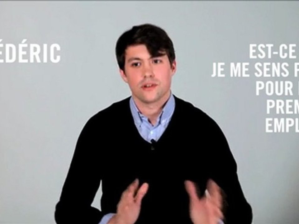 Est-ce que je me sens prêt pour mon 1er emploi ? Frédéric, 24 ans, avocat