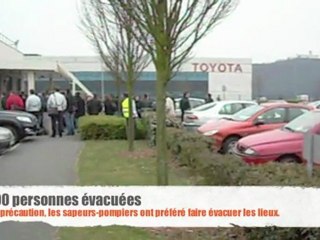 Début d'incendie à Toyota Onnaing