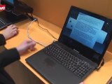 Tobii demonstrates eye-controlled laptops