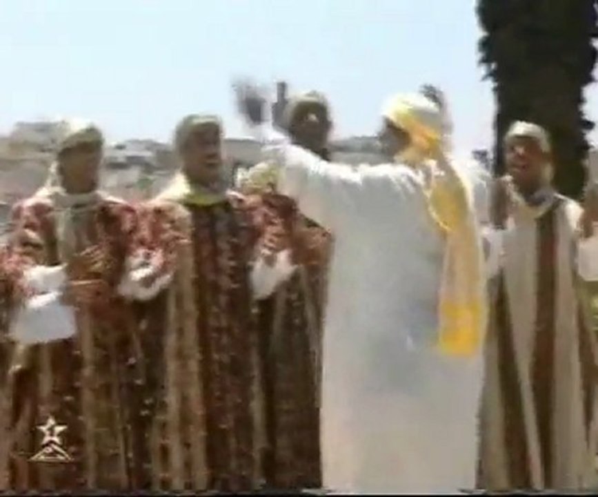 الطائفة العساوية لمدينة مكناس برآسة المقدم عبد الجليل