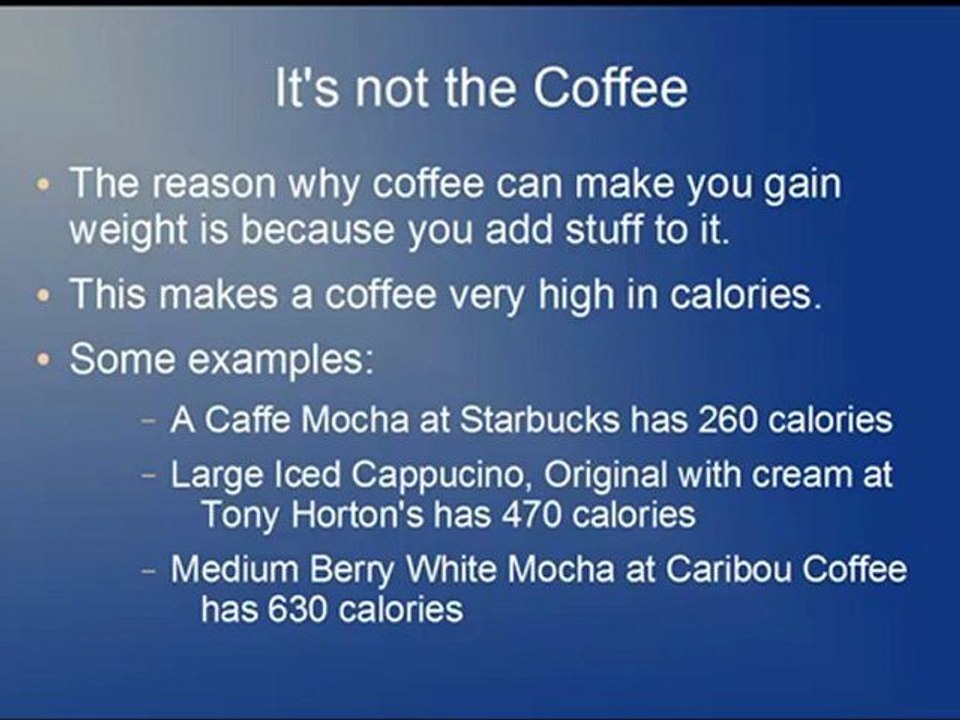 Does Coffee Make You Gain Weight?