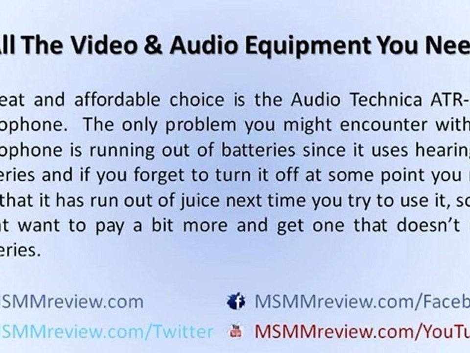 MSMM 2 Fusion Review: The Video & Audio Equipment You Need
