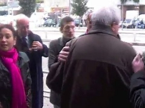 Visite de Jean-Paul Huchon à Choisy le Roi en soutien à nadia Brahimi