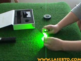 Tartarus 400mW green laser pointer shocking demo