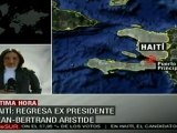 Regresa ex presidente Jean-Bertrand Aristide a Haití