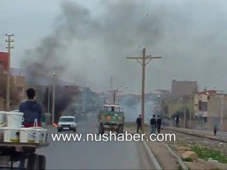 NUSAYBİN DE BİR GURUP ÇOCUK MOBESA KAMERASINI YAKMAK İSTEDİ