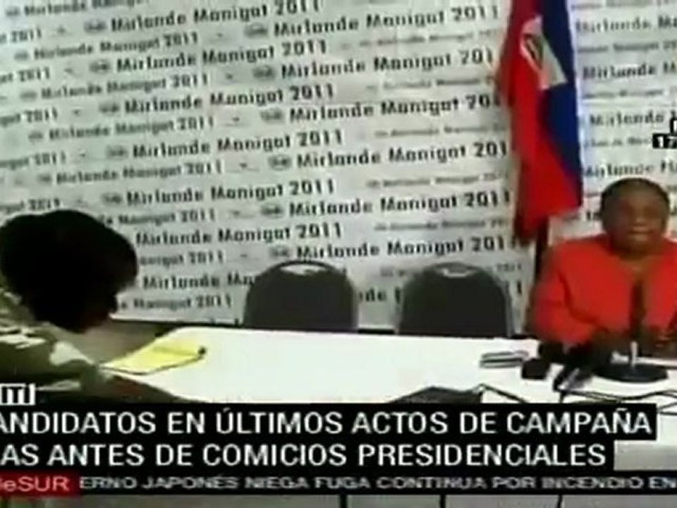 Ultimos actos de campañas presidencial en Haití