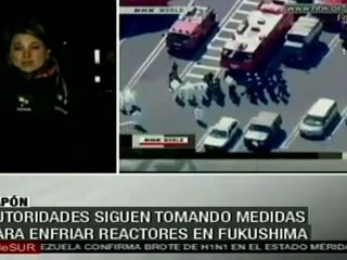 Se continúa intentando enfriar reactores de Fukushima