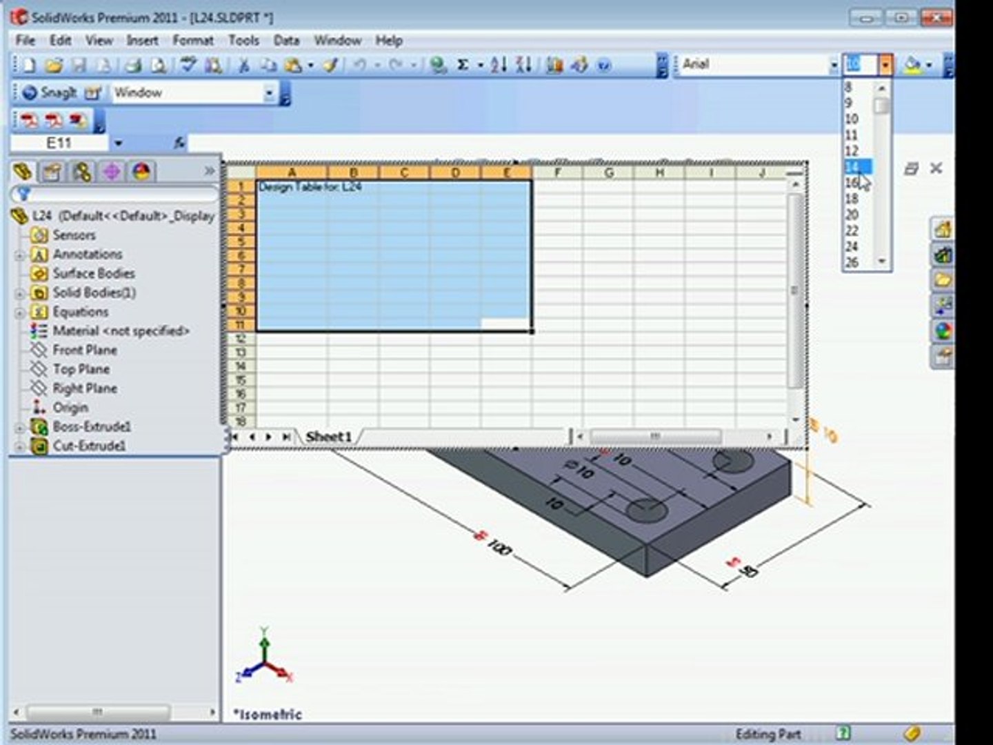 solidworks 2011 tutorials  Configuration