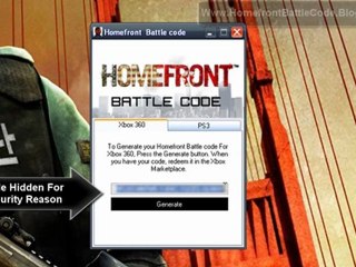 Homefront Battle Code Generator Leaked - Free Download