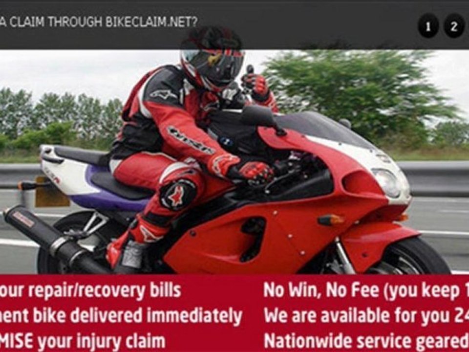 Motorbike accident claim solicitor Free Booklet How to claim