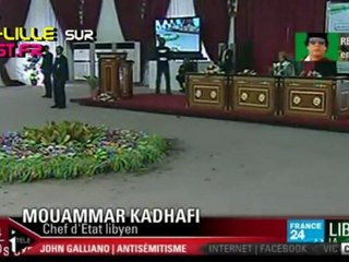 Discours (encore surréaliste) de Kadhafi