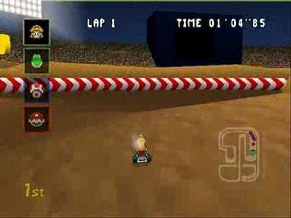 Mario Kart 64 Retexture - Super Mario Kart - Wario Stadium (BFrancois)