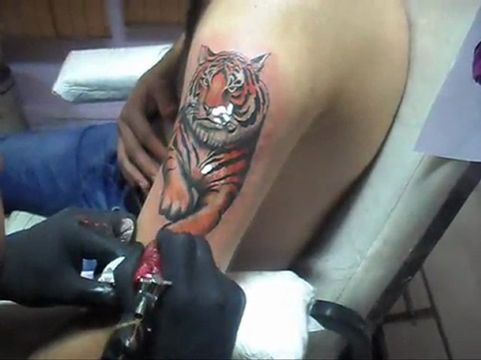 İstanbul dövmeci tattoo murat dövme çalışması kaplan dövmesi cover up