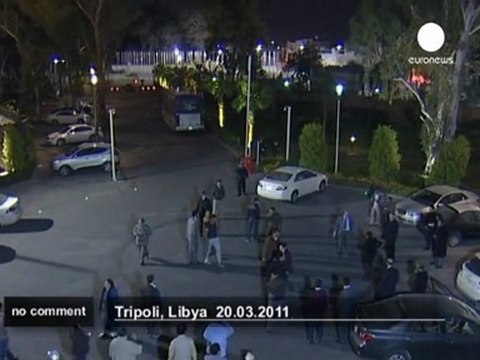 Missiles rain down on Libya - no comment