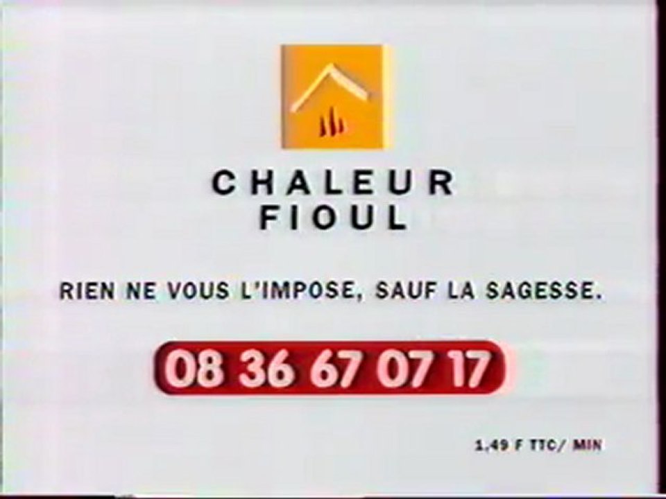 Publicité Chaleur Fioul 1998