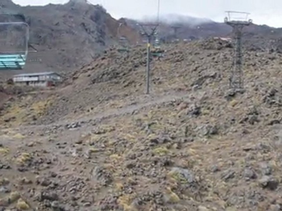 La montée du volcan