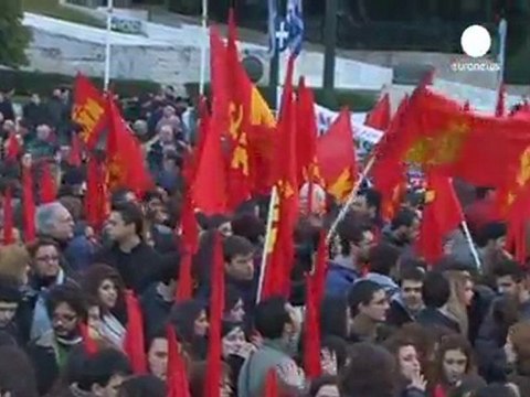 Manifestaciones en Europa por Libia.