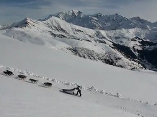 Images de l'helidrone sur La Grande Odyssée Savoie Mont Blanc 2011