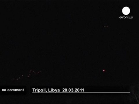 Gaddafi’s compound hit by air strikes in... - no comment