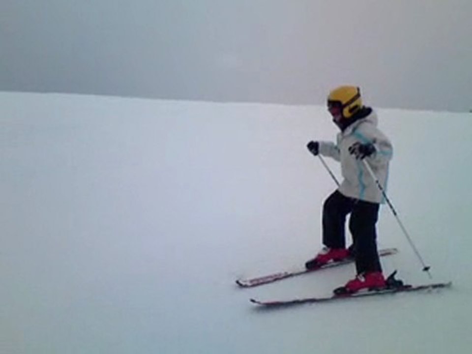 samedi 12 mars 2011, Eloïse et sa maman au ski !