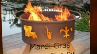 Mardi Gras Patina Fire Pits