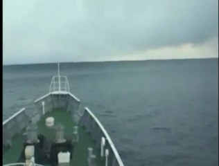 Japon : le tsunami vu d'un bâteau
