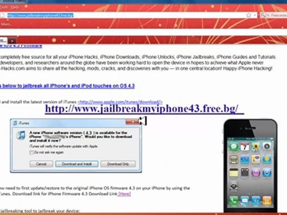 NEW Tethered Jailbreak 4.3 Firmware On iPhone 4, 3Gs, iPod touch 4 & iPad