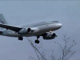 Landing Qatar Airways A319 Chambery Savoie Aéroport
