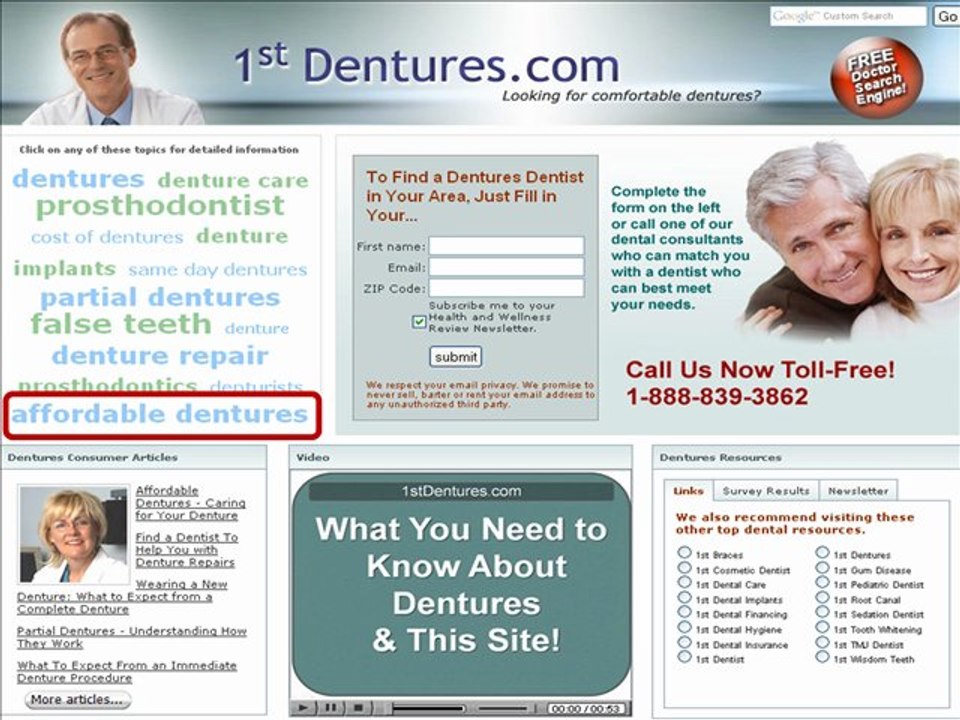 Searching for a Dentures Dentist for denture implants?