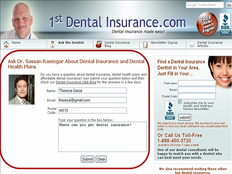Dental Health Plans Price for Dental Insurance