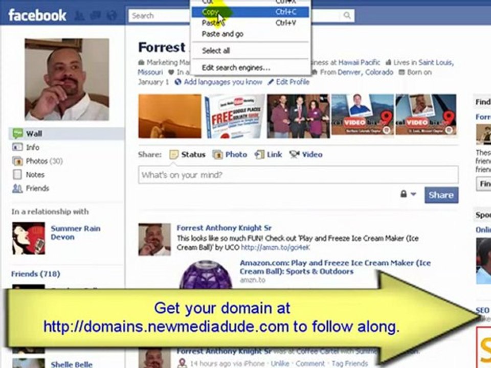 Creating unique domains for your social media accounts