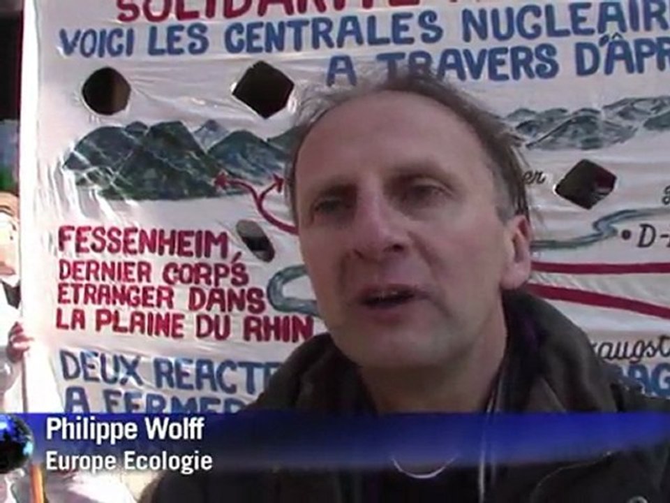Manifestation contre la centrale nucléaire de Fessenheim