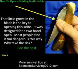 Survival Tips: Safely Handling a Folding Knife