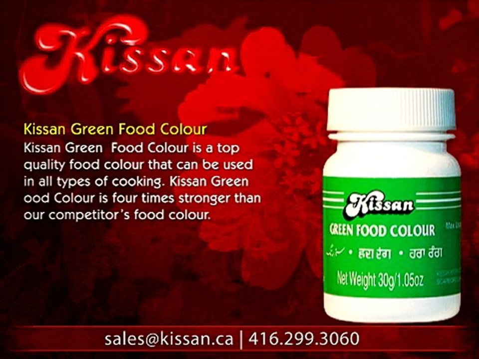 Kissan.ca Green Food Colour | Authentic East Indian Spices Oils Dairy Products