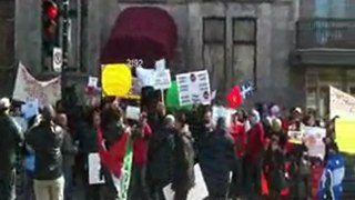 manifestation des marocains à Montréal 20-03-2011 part1