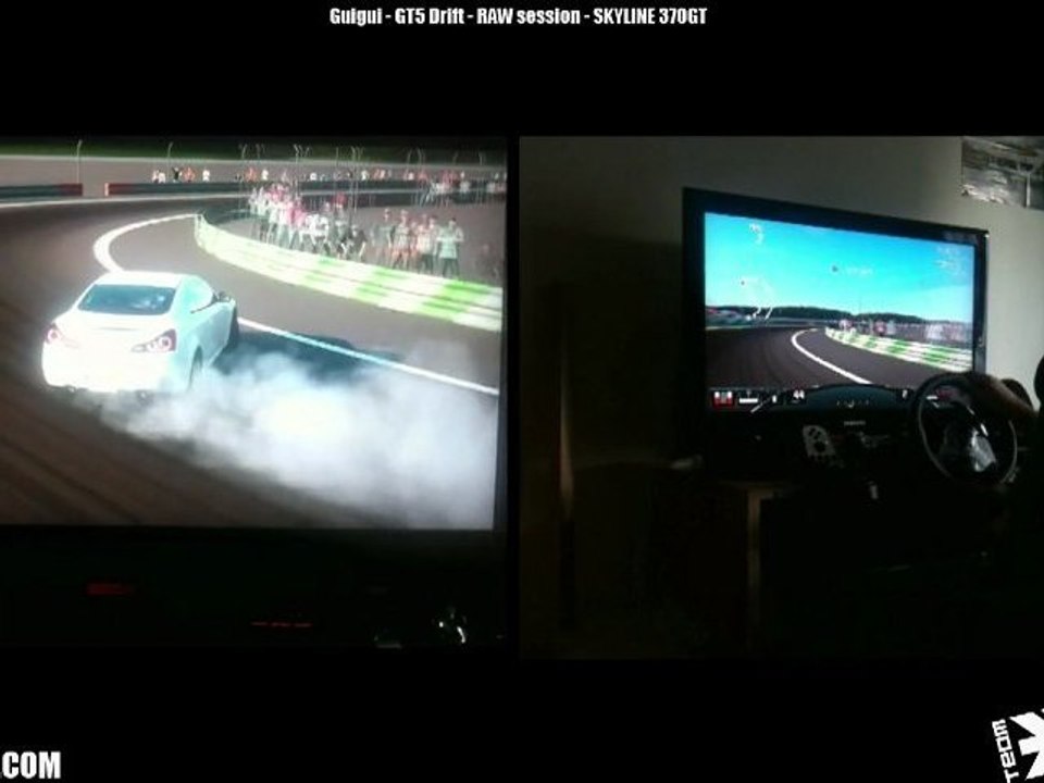 3XIGE Guigui - GT5 Drift - Nissan 370GT - RAW version