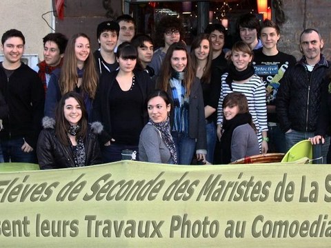 Travaux et Expo Photo des Elèves des Maristes de La Seyne au Comoedia Café
