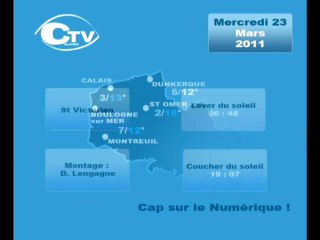 Calaisis TV Météo mercredi 230311